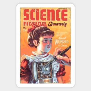 Small Wonder Vintage Pulp Magazine Sticker